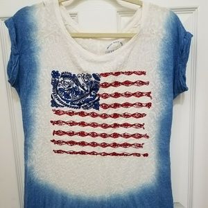 Lucky Brand Blouse w/ Embroidery